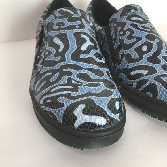 Spring Step Professional Ispie Winwood Black Blue Snake Print Shoes Women's 9 - Picture 5 of 14